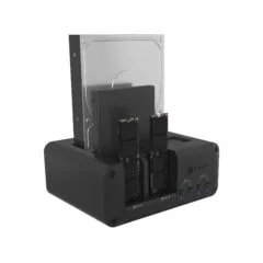 4-bay DockingStation für 2x M.2 NVMe und 2x 2,5"/3,5" HDD/SSD in Single Modus, Host USB 3.2 Gen 2, 10 Gbps