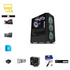 Custom Gaming PC - Intel Core i3-14100F, RTX 5060, 16GB DDR4, 512GB NVMe