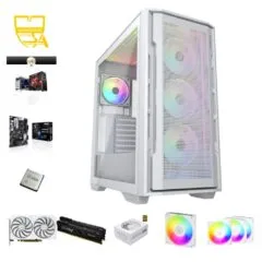 Custom Gaming PC - Ryzen 7 5700X, Radeon RX 9060 XT 16GB, 16GB DDR4, 2TB NVMe