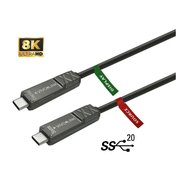 Vivolink USB C Kabel 10m 20Gbit 100W — image 1