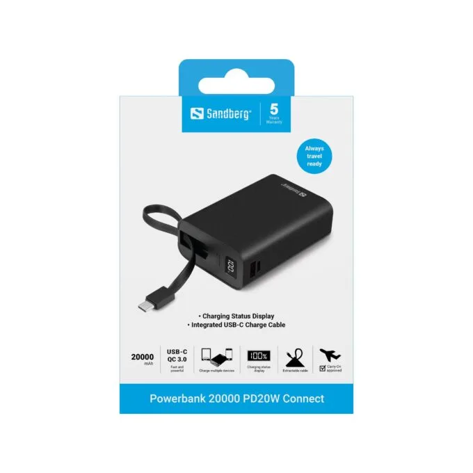 SANDBERG Powerbank 20000 PD20W Connect — image 4