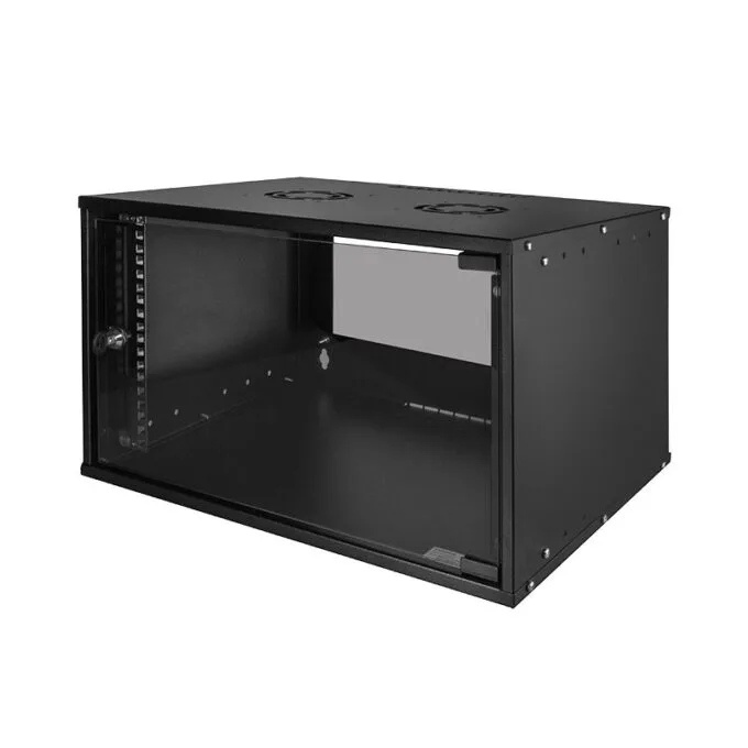 19" Wallmount Box -ECO- 06U, black — image 1
