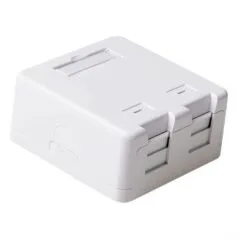Keystone surface mounted box 2 port
