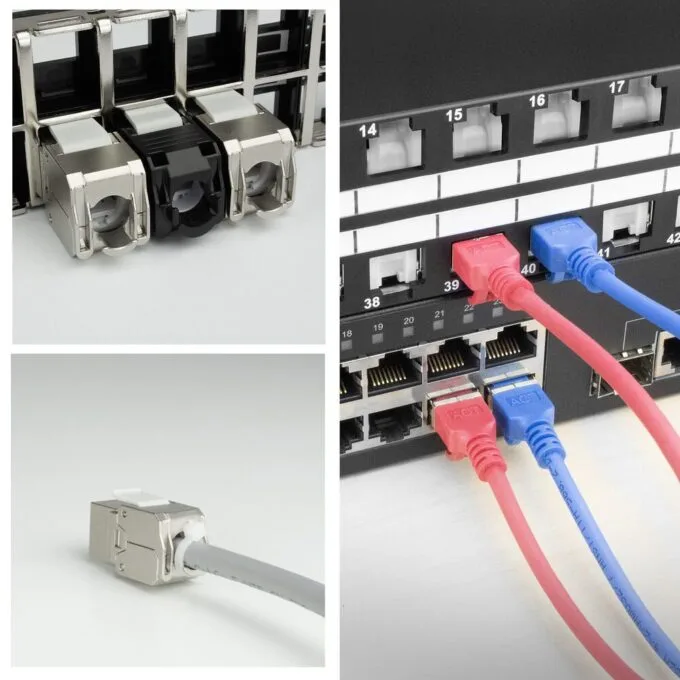 Keystone Jack RJ45 CAT6 Shielded toolless with shutter — image 7