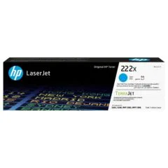HP 222X - Hohe Ergiebigkeit - Cyan - original - LaserJet - Tonerpatrone (W2221X) - fr Color LaserJet Pro MFP 3302fdn, MFP 3303fdw
