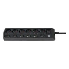 Brennenstuhl Steckdosenleiste 6x 2m sw