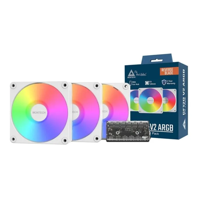 120mm Montech GF120R V2 ARGB 3er Pack — image 2