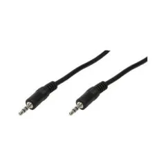 Logilink Audiokabel 1x 3,5mm -> 1x 3,5mm St/St 1.00m bk