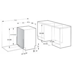 Gorenje GV642E90 EB-Geschirrspüler E 60cm vollint. 47dB 11L 6Prg Korb