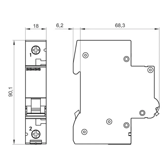 Siemens 5SL6116-7 circuit breaker — image 8