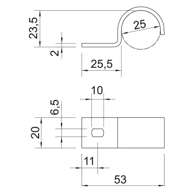Obo Bettermann 1014501 cable clamp — image 2
