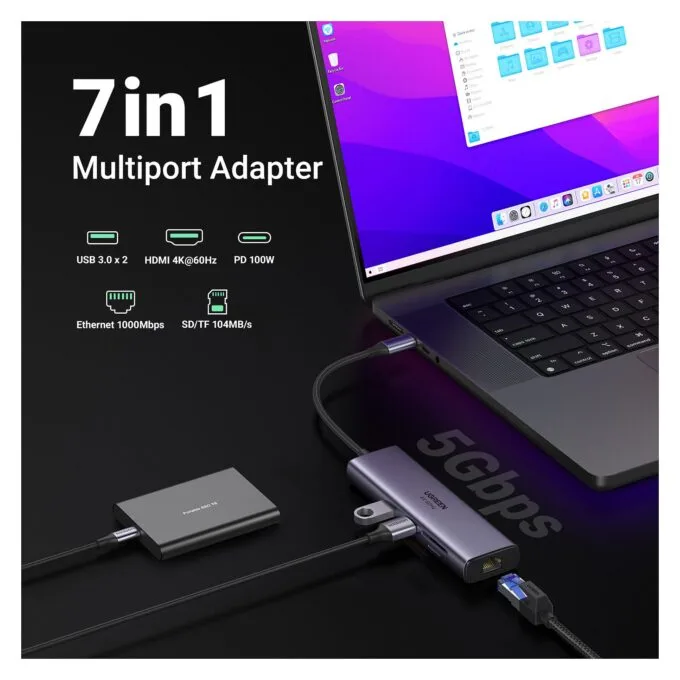Ugreen 60515 laptop dock/port replicator — image 3