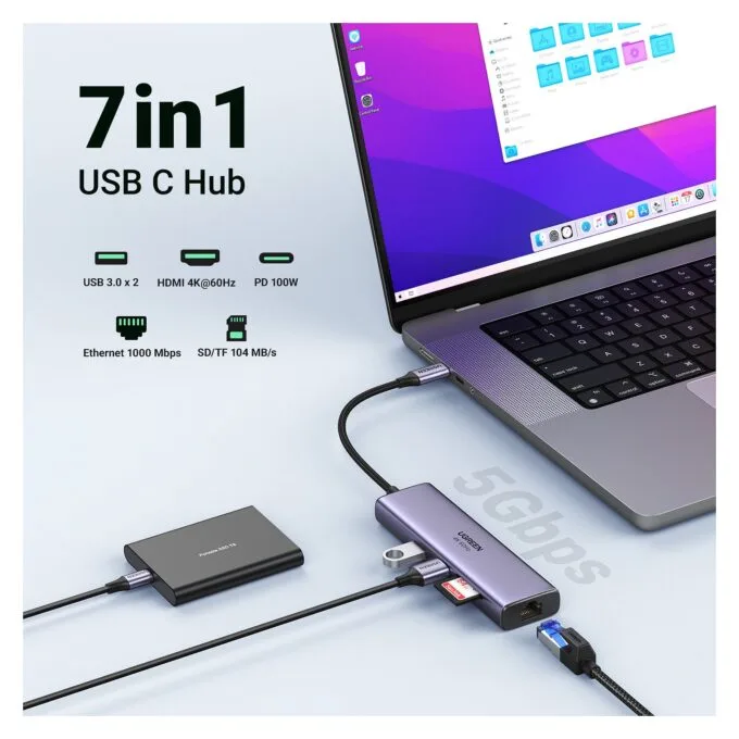 Ugreen 60515 laptop dock/port replicator — image 4