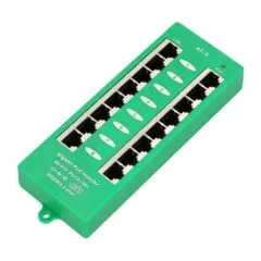 Extralink ACTIVE POE INJECTOR 8 PORT GIGABIT 802.3AT/AF MODE A - 1 Gbps - 8-Port