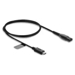 USB Type-C™ Ladekabel 4,3 V für Elektrorasierer kompatibel mit Philips OneBlade 360 Face + Body - Rasierer Ladegerät Ersatzkabel 1 m