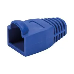 Modular RJ45 Plug Cable Boot 6.5mm blue, 50pcs