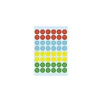 HERMA Klebepunkte Ø 12,0 mm rot, blau, gelb, grün