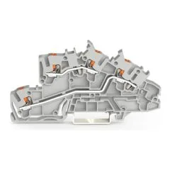 WAGO 2203-7642 Installationsetagen- klemme,L/L,Push-in CAGE CLAMP ,grau