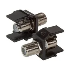 EFB Keystone Einbauadapter F-Verbinder, schwarz