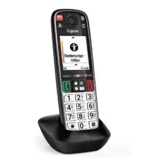EASY 500HX schwarz DECT Seniorentelefon universal Mobilteil fr DECT/GAP Router 5,8 cm 2,2 Zoll TFT Farbdisplay