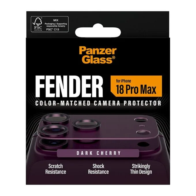 Fender iP 18 Pro Max Dark Cherry Kameraschutz — image 3