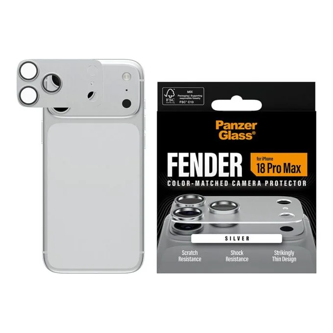 Fender iP 18 Pro Max Silber Kameraschutz — image 2