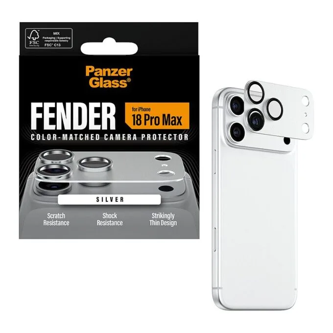Fender iP 18 Pro Max Silber Kameraschutz — image 5