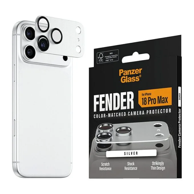Fender iP 18 Pro Max Silber Kameraschutz — image 6