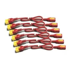 APC Power cable kit power IEC 60320 C13 to IEC 60320 C14 10 A 1,2m red