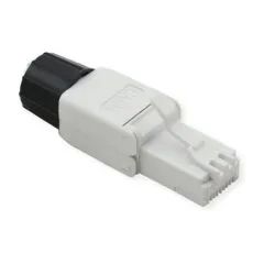 ROLINE feldkonfektionierbarer RJ-45 Stecker Kat 6A Class EA UTP weiss