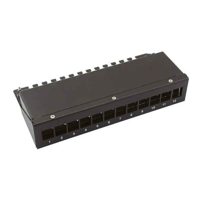 Keystone-Modulträger 12-Port schwarz — image 1