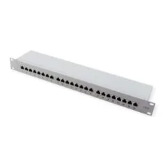 Kat.6A Class EA 19 Patchpanel 24 P geschirmt grau