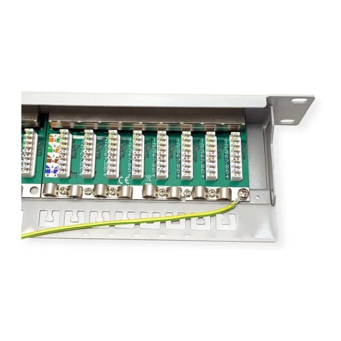 Kat.6A Class EA 19 Patchpanel 24 P geschirmt grau — image 2