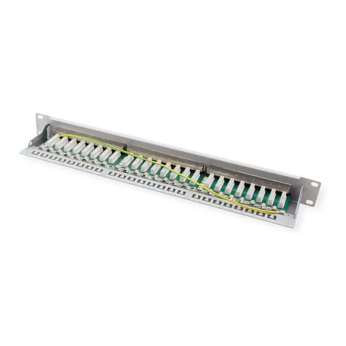 Kat.6A Class EA 19 Patchpanel 24 P geschirmt grau — image 6