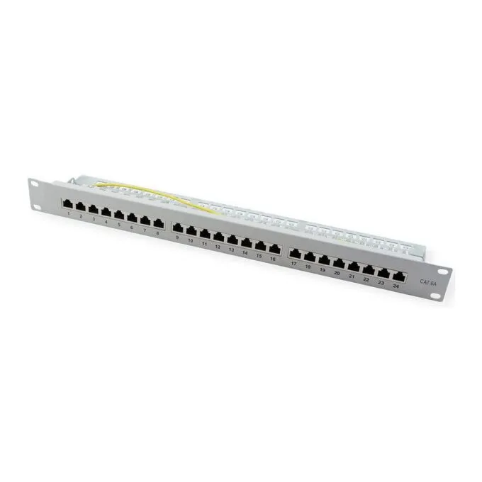 Kat.6A Class EA 19 Patchpanel 24 P geschirmt grau — image 7