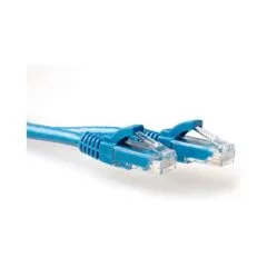 Blue 5 meter U/UTP CAT6 patch cable snagless with RJ45 connectors
