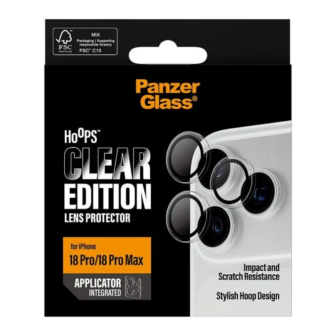 PanzerGlass Hoops Camera Lens Protector Transparent iPhone 18 Pro/ Pro Max — image 3