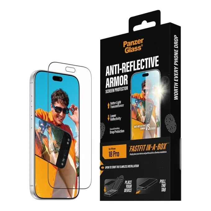 PanzerGlass Anti-reflective Armor Screen Protector iPhone 18 Pro — image 6
