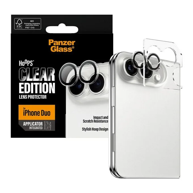 PanzerGlass Hoops Camera Lens Protector Transparent iPhone 18 Fold — image 5
