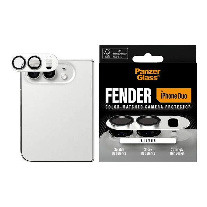PanzerGlass Fender Camera Lens Protector silver iPhone 18 Fold — image 2