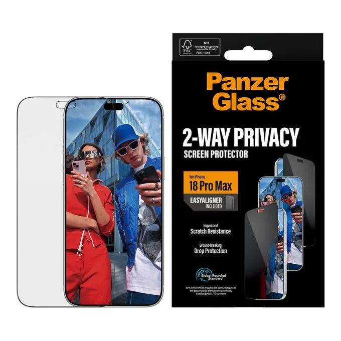 PanzerGlass 2-Way Privacy Screen Protector iPhone 18 Pro Max — image 2