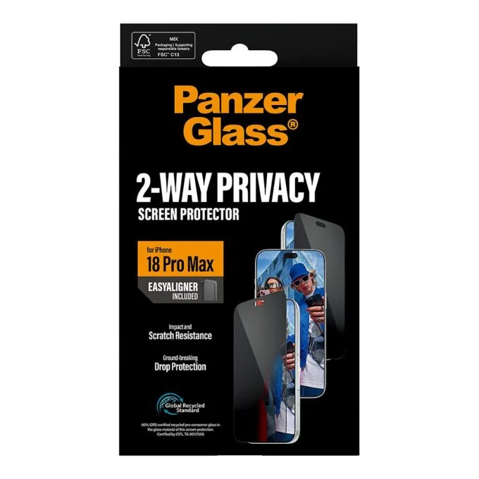 PanzerGlass 2-Way Privacy Screen Protector iPhone 18 Pro Max — image 3