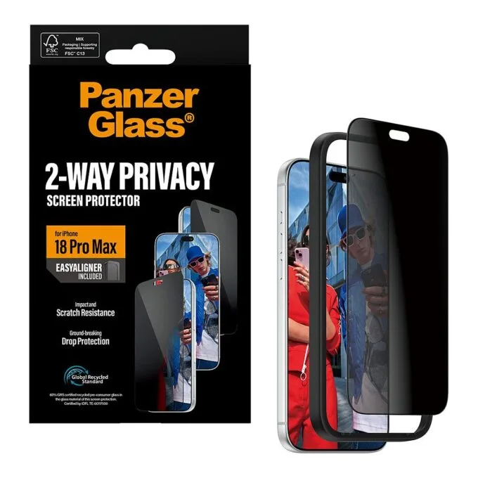 PanzerGlass 2-Way Privacy Screen Protector iPhone 18 Pro Max — image 6