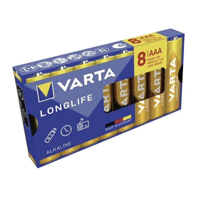 LONGLIFE Batterie AAA LR03 Micro 8er — image 1