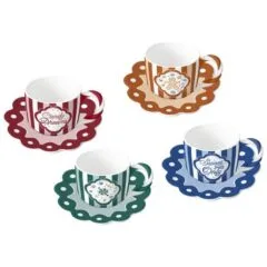 Bialetti Candyland 4 szt. x 80 ml niebieski
