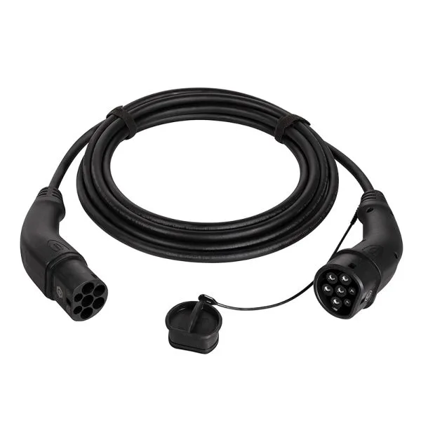 EV charging cable, Type 2, 3-phase, 32 A, 22 kW, 5 m — image 1
