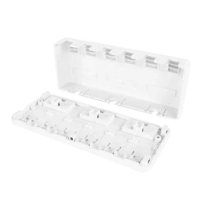 Unloaded surface keystone mount box for 6 keystone jacks — image 5