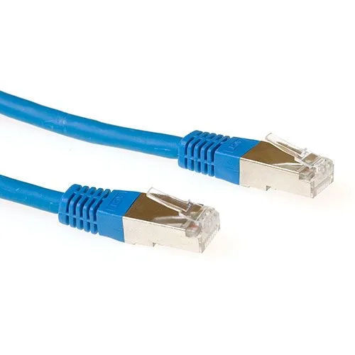Blue 2 meter LSZH SFTP CAT6A patch cable with RJ45 connectors — image 1