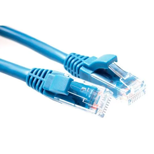 Blue 2 meter U/UTP CAT5E patch cable component level with RJ45 connectors — image 1