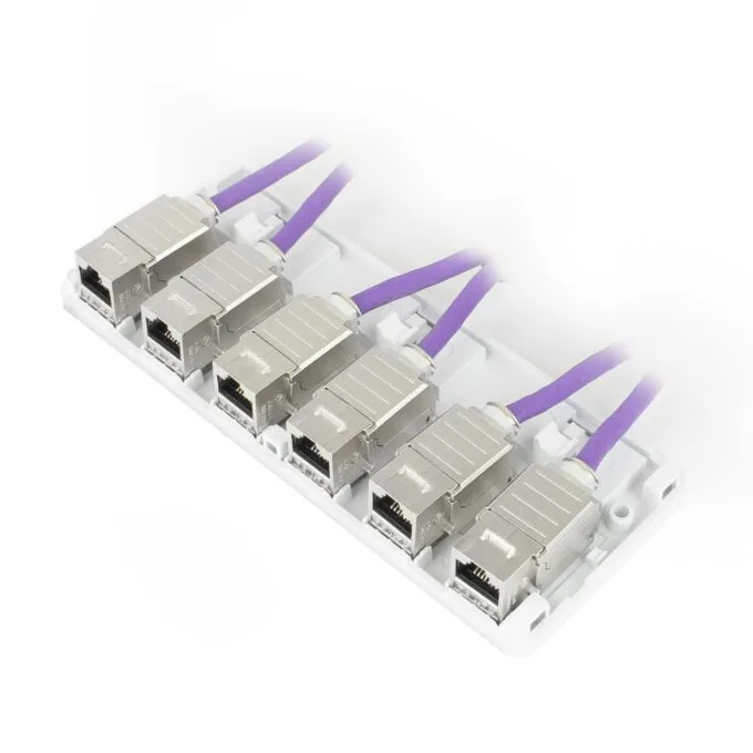 Unloaded surface keystone mount box for 6 keystone jacks — image 9